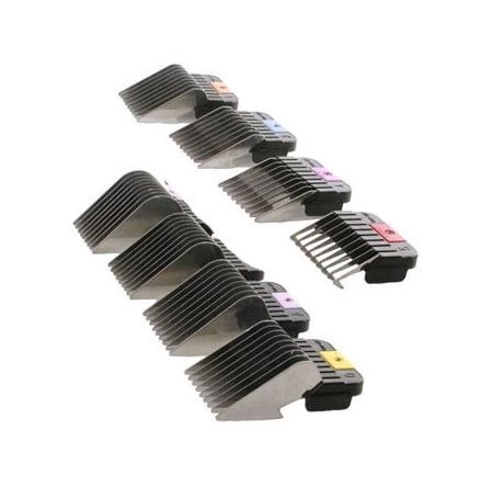 Ensemble 8 Peignes universels Wahl (pour tondeuse avec fil ou lame clipsable)