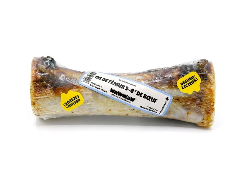 Fémur de boeuf, gâterie pour chien 5-8"