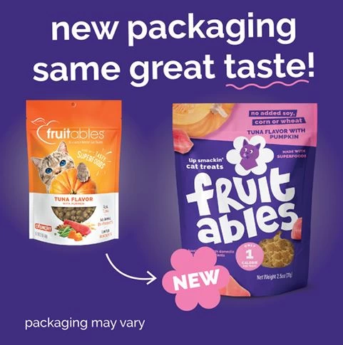 Gâteries pour chats au thon et citrouille, Fruitables (70g)