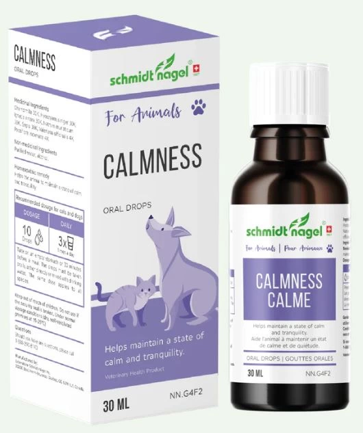 Schmidt nagel calme pour animaux, santé des émotions et anxiétés, chien et chat, 30ml