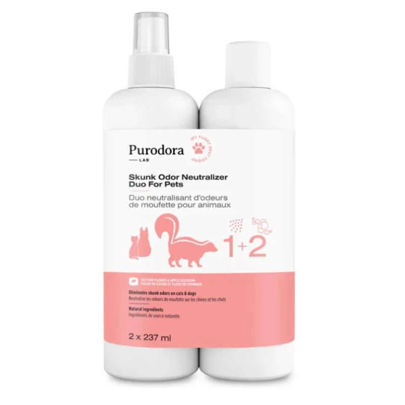 Purodora, Duo neutralisant d'odeurs de moufette 2 X 237ml