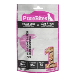 Gâterie pour chien séché à froid, saumon, PureBites
