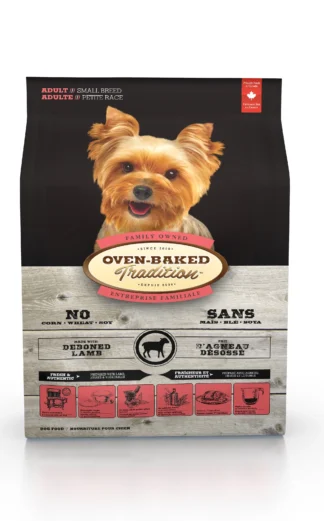 Nourriture pour chien de petite race, agneau, Oven-baked