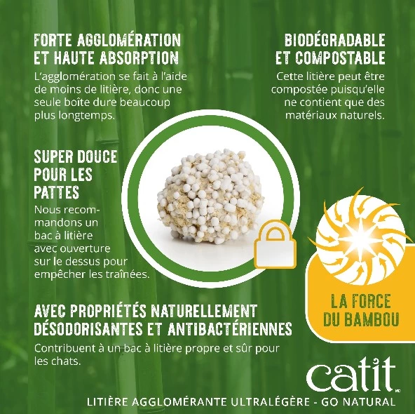 Litière agglomérante Catit, ultralégère