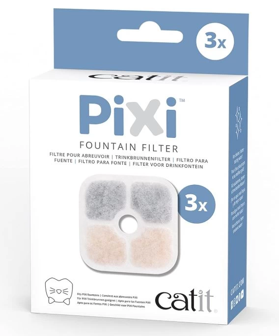 Filtres de remplacement pour fontaine Pixi, paquet de 3