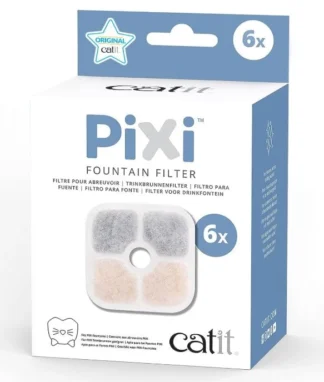 Filtres de remplacement pour fontaine Pixi, paquet de 6