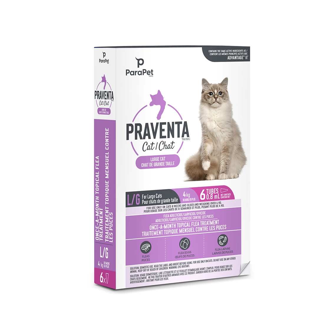 Traitement anti-puces pour chat, Praventa