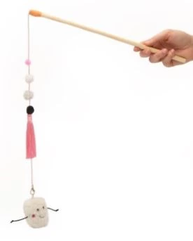 Jouet pour chat. Agace-Chat Zippyclaws ( Guimauve )