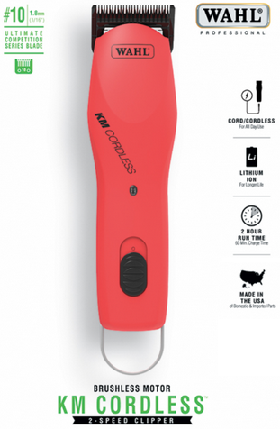 Wahl KM cordless clipper for pets – online pet store pets-online.ca